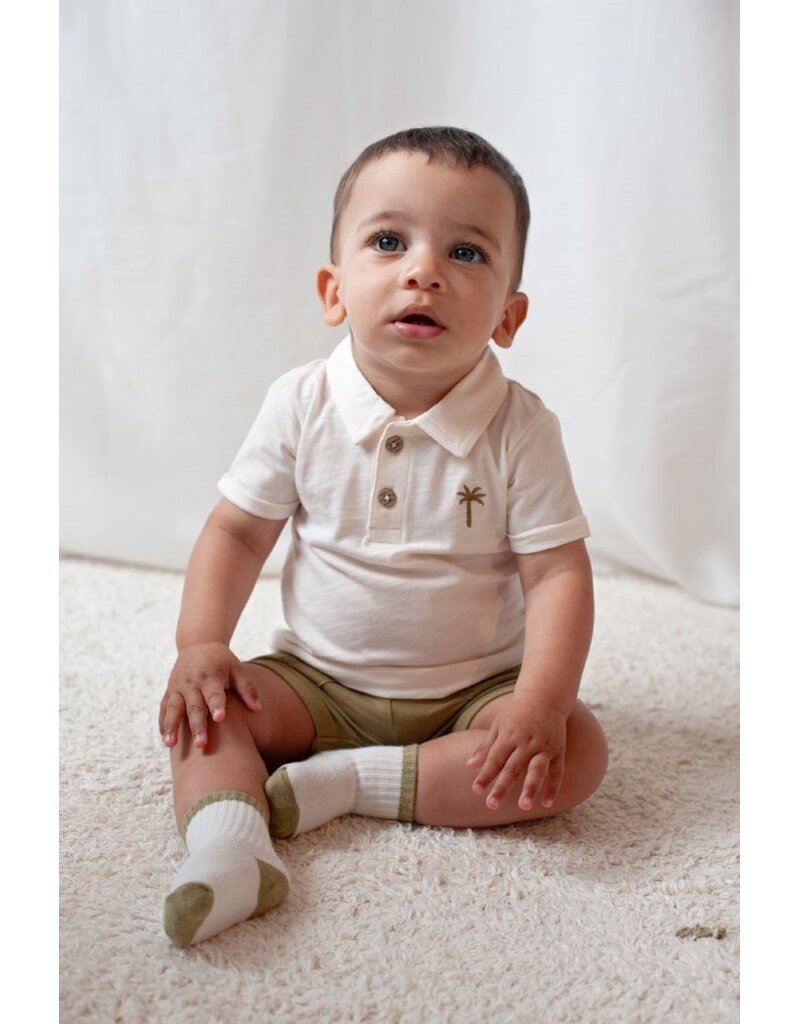 Feetje Baby Feetje jongen Polo - Safari Savage - Offwhite - 51701002