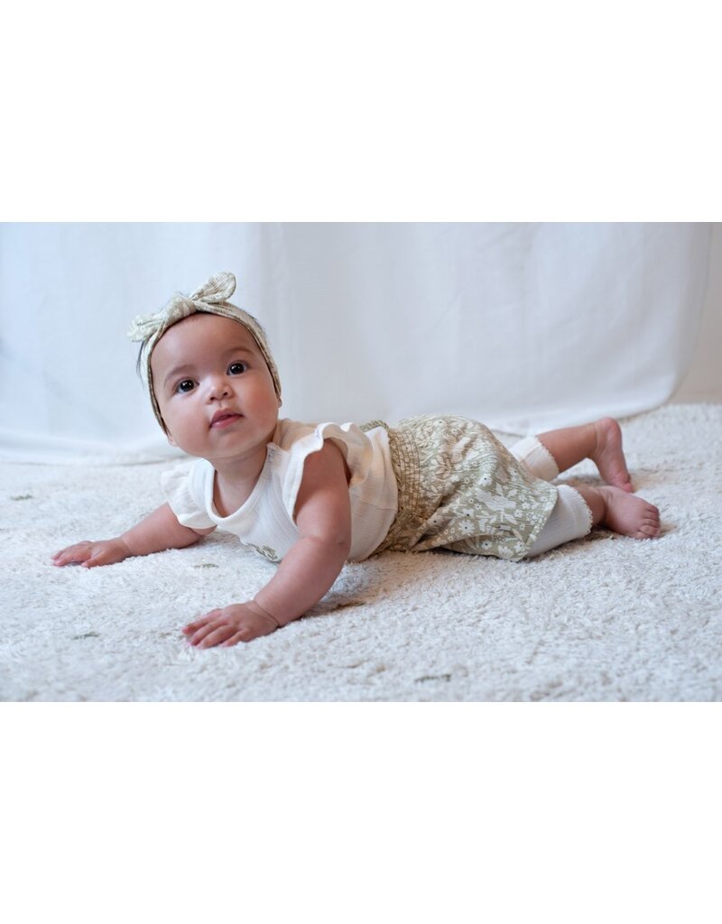 Feetje Baby Feetje meisje jurk AOP - Let Your Dreams Blossom - groen- 51400573