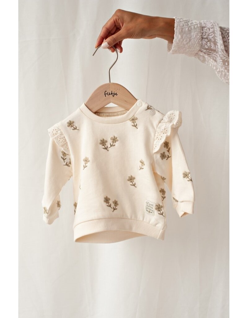 Feetje Baby Feetje meisje Sweater AOP - Let Your Dreams Blossom - offwhite 51602703