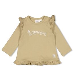 Feetje Baby Feetje meisje Shirt ruches - Let Your Dreams Blossom - groen