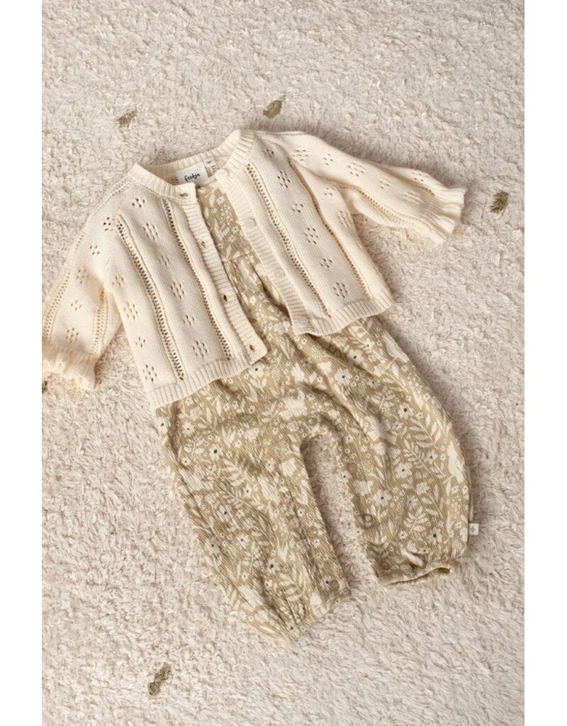 Feetje Baby Feetje Jumpsuit crinkle - Let Your Dreams Blossom - groen - 52000135