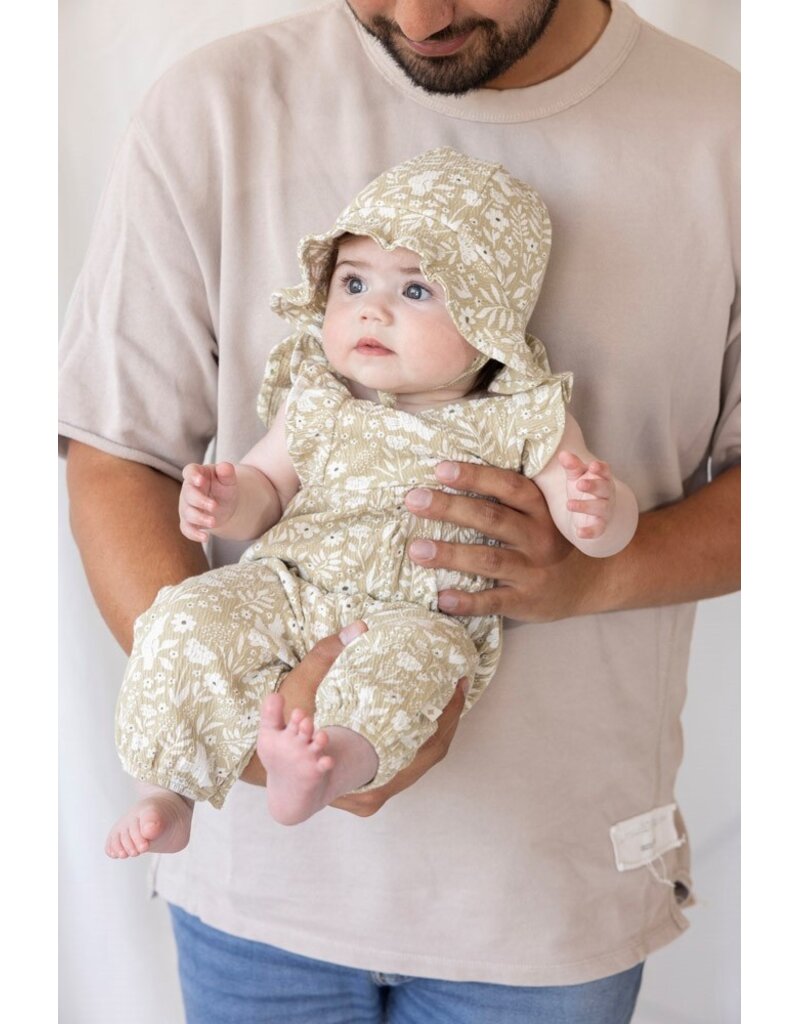 Feetje Baby Feetje Jumpsuit crinkle - Let Your Dreams Blossom - groen - 52000135