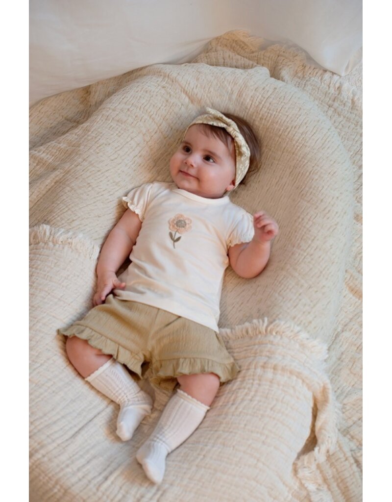 Feetje Baby Feetje meisje Short crinkle - Let Your Dreams Blossom - groen - 52100455