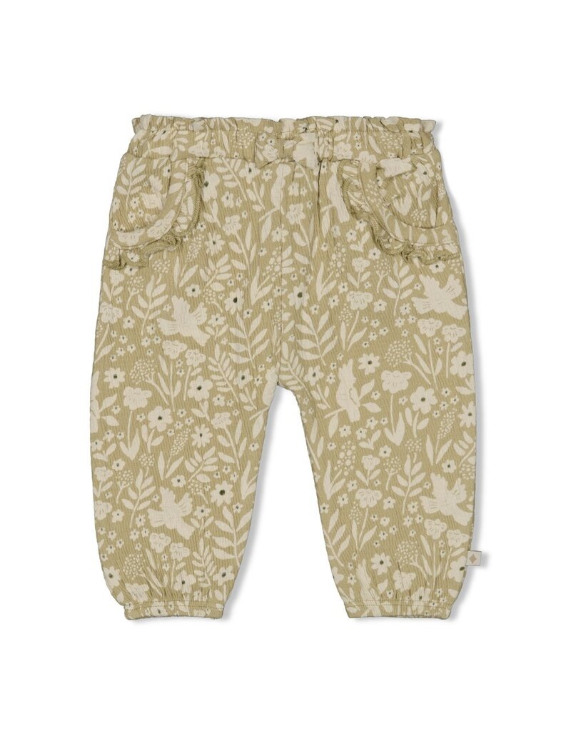 Feetje Baby Feetje meisje Broek crinkle - Let Your Dreams Blossom - groen - 52202477