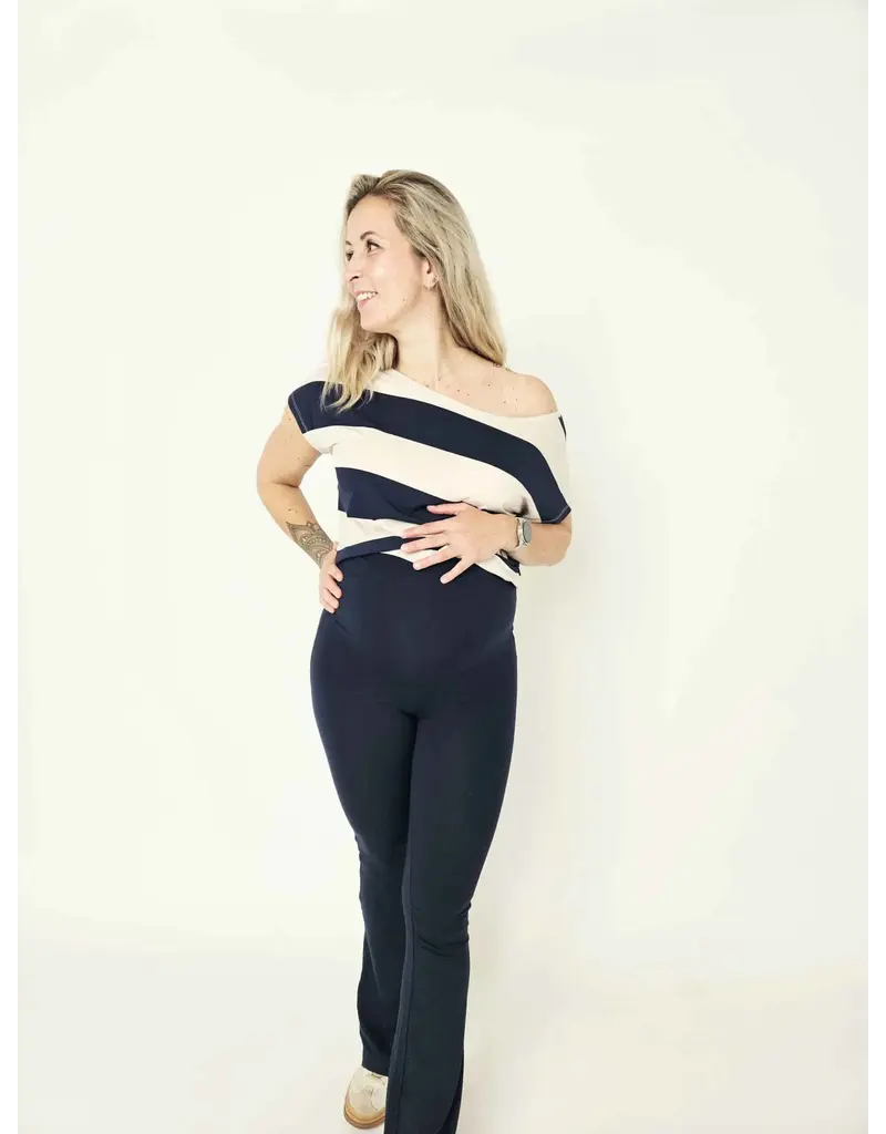 Swan and the People Swan and the People - Flared Pants Blauw