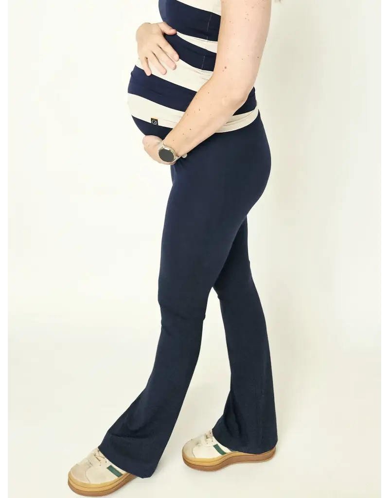 Swan and the People - Flared Pants Blauw