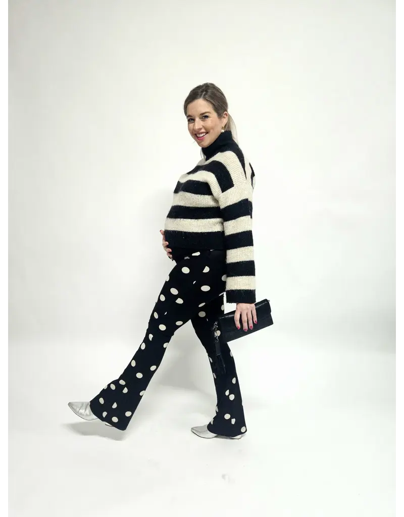 Swan and the People - Flared Pants Dots AOP