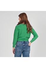 Love2Wait Love2Wait zwangerschapstrui - cropped - groen  - B999 Noor 6000