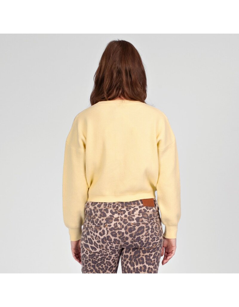 Love2Wait Love2Wait zwangerschapstrui - cropped - Soft Yellow - B999 Noor 2007