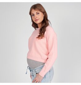 Love2Wait Love2Wait zwangerschapstrui - cropped - Peach