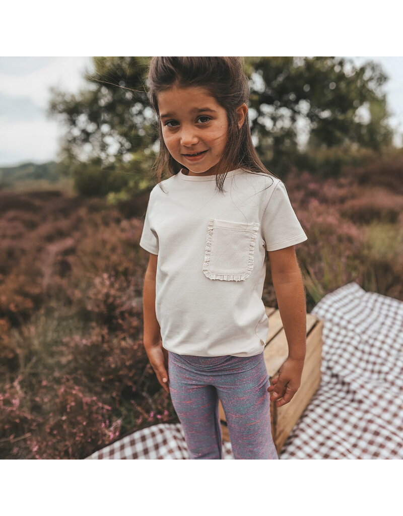 Your Wishes Baby & Peuter kleding Your Wishes meisje T-shirt - Solid - Offwhite