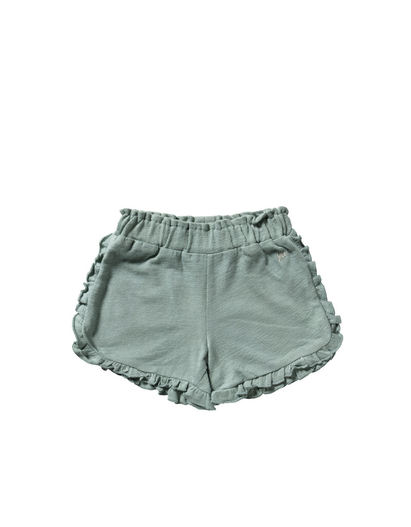 Your Wishes Baby & Peuter kleding Your Wishes meisje Shorts Ruffle - Oceon groen