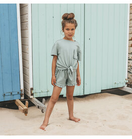 Your Wishes Baby & Peuter kleding Your Wishes meisje Shorts Ruffle - Oceon groen