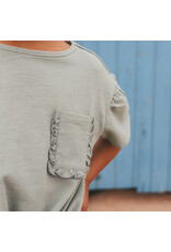 Your Wishes Baby & Peuter kleding Your Wishes meisje Shirt Front Tie - Oceon groen