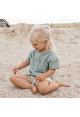 Your Wishes Baby & Peuter kleding Your Wishes meisje Shirt Front Tie - Oceon groen