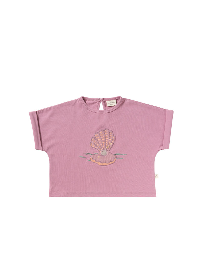 Your Wishes Baby & Peuter kleding Your Wishes meisje T-shirt cropped - Orchid Haze