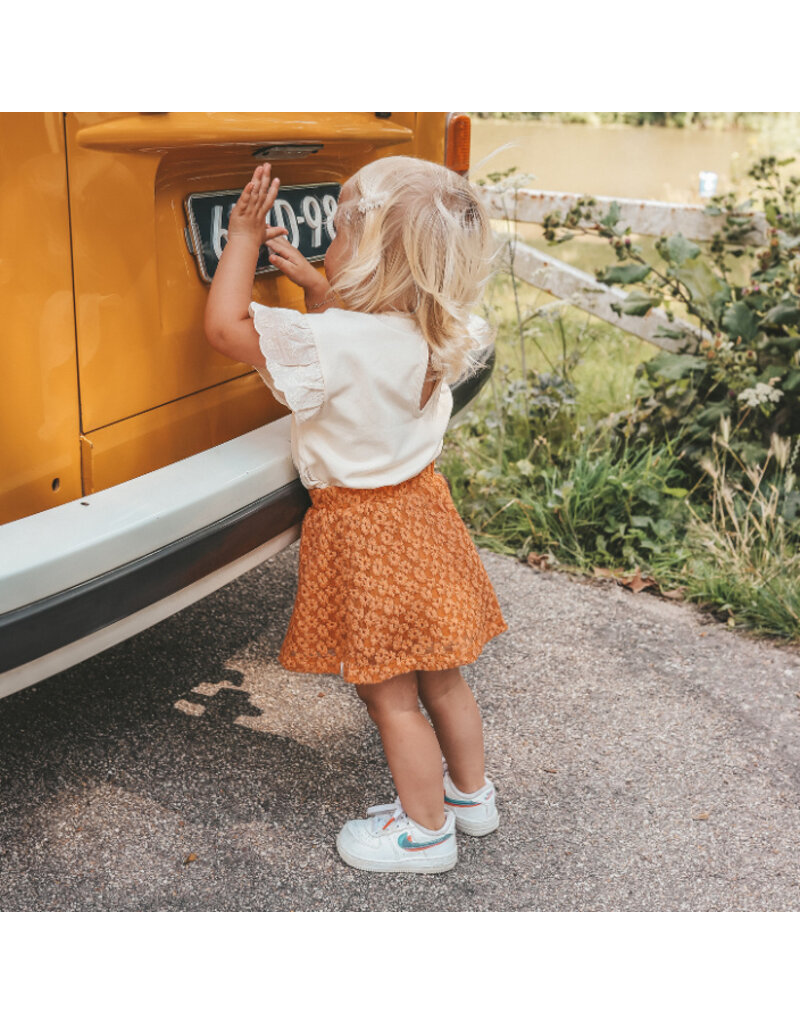Your Wishes Baby & Peuter kleding Your Wishes meisje Shirt Broderie - White Swan