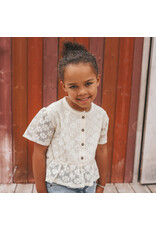 Your Wishes Baby & Peuter kleding Your Wishes meisje Shirt - Floral Lace - White Swan