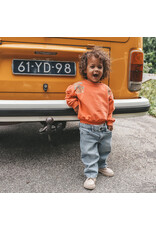 Your Wishes Baby & Peuter kleding Your Wishes meisje Sweater oversized - Floral - Burnt Sienna