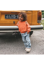 Your Wishes Baby & Peuter kleding Your Wishes meisje Sweater oversized - Floral - Burnt Sienna