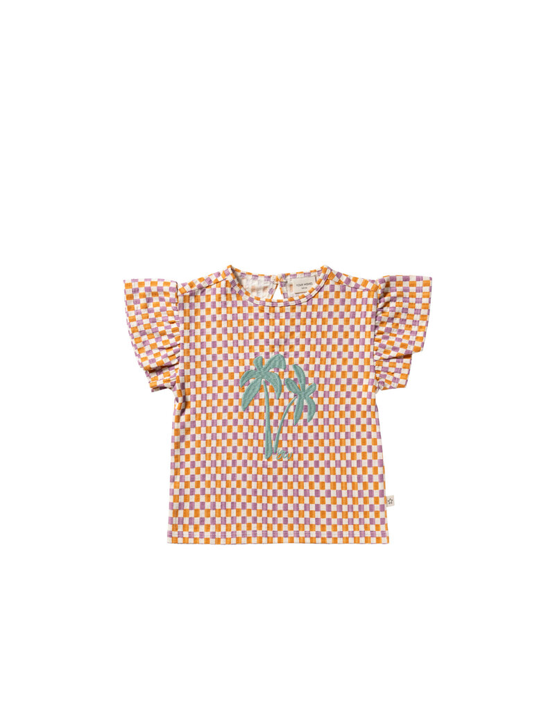 Your Wishes Baby & Peuter kleding Your Wishes meisje Ruffle Shirt - Mini Check