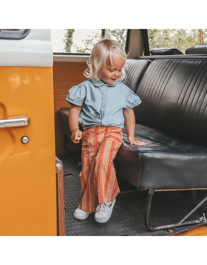 Your Wishes Baby & Peuter kleding Your Wishes meisje broek - Wide Leg - Estate Stripe