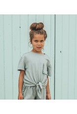 Your Wishes Baby & Peuter kleding Your Wishes meisje Shirt Front Tie - Oceon groen
