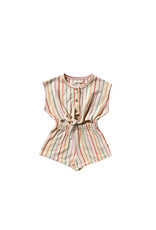 Your Wishes Baby & Peuter kleding Your Wishes meisje  playsuit - Front Tie Playsuit - Sunset Stripe