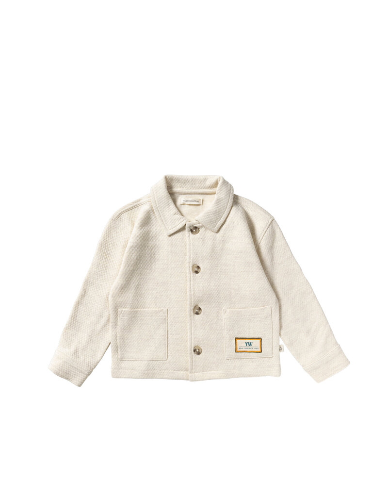 Your Wishes Baby & Peuter kleding Your Wishes jongen  Overshirt - Melange - White Swan