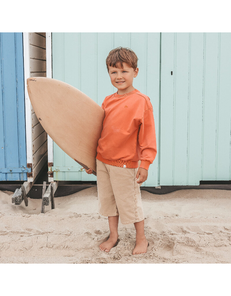 Your Wishes Baby & Peuter kleding Your Wishes Wide Sweater - Garment Dye - sienna