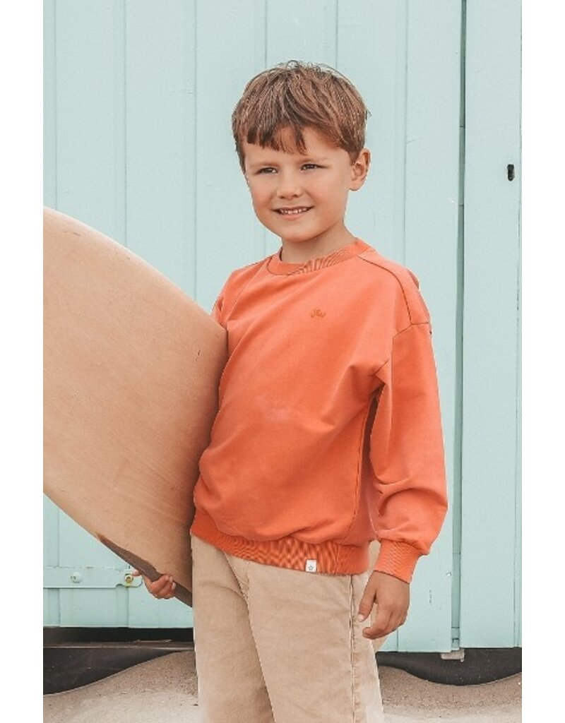 Your Wishes Baby & Peuter kleding Your Wishes Wide Sweater - Garment Dye - sienna