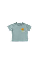 Your Wishes Baby & Peuter kleding Your Wishes T-shirt Oversized - Palmtrees - ocean groen