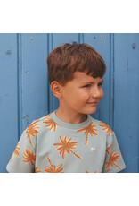 Your Wishes Baby & Peuter kleding Your Wishes T-shirt Oversized - Palms aop - ocean groen