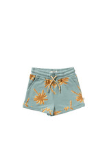 Your Wishes Baby & Peuter kleding Your Wishes T-shirt Oversized - Palms aop - ocean groen