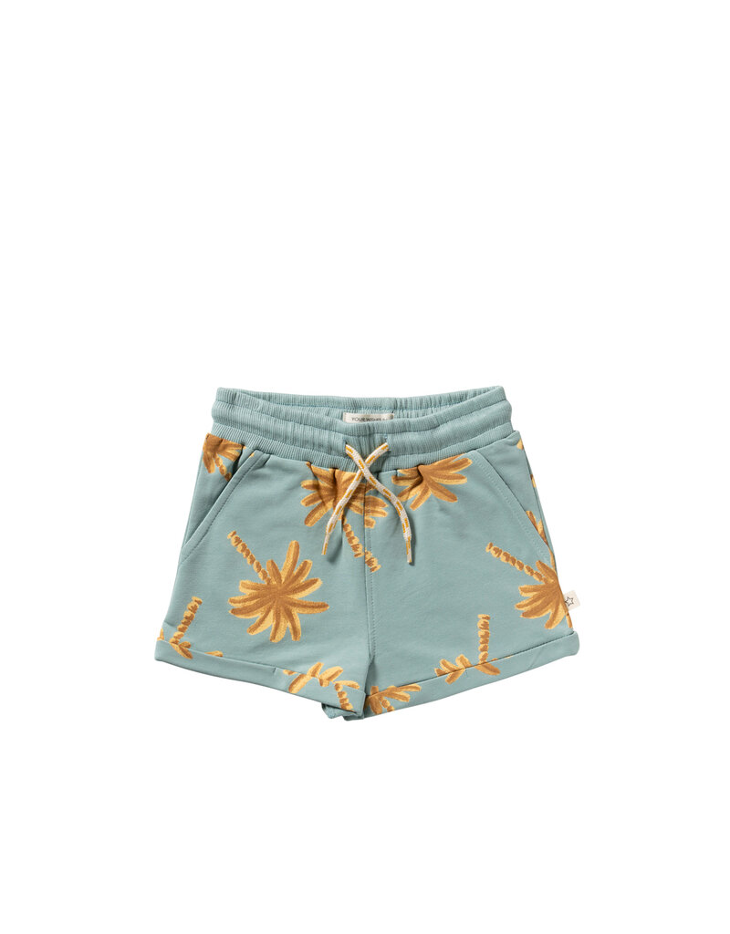 Your Wishes Baby & Peuter kleding Your Wishes T-shirt Oversized - Palms aop - ocean groen