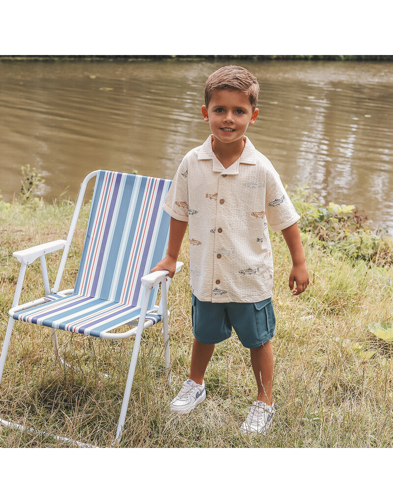 Your Wishes Baby & Peuter kleding Your Wishes jongen Short Solid - Cargo - Dragonfly