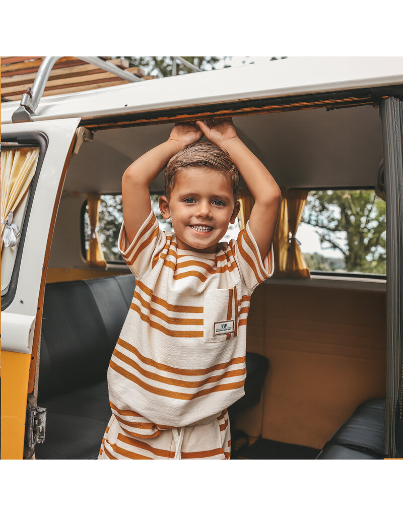 Your Wishes Baby & Peuter kleding Your Wishes jongen T-shirt Oversized - Triad Stripe