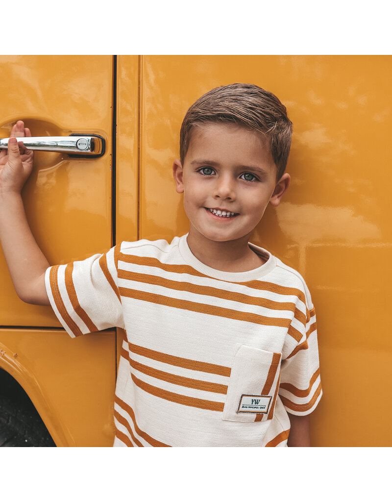 Your Wishes Baby & Peuter kleding Your Wishes jongen T-shirt Oversized - Triad Stripe