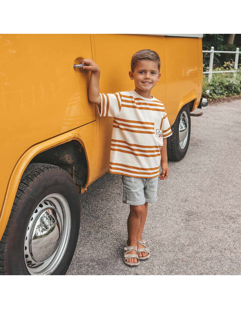Your Wishes Baby & Peuter kleding Your Wishes jongen T-shirt Oversized - Triad Stripe
