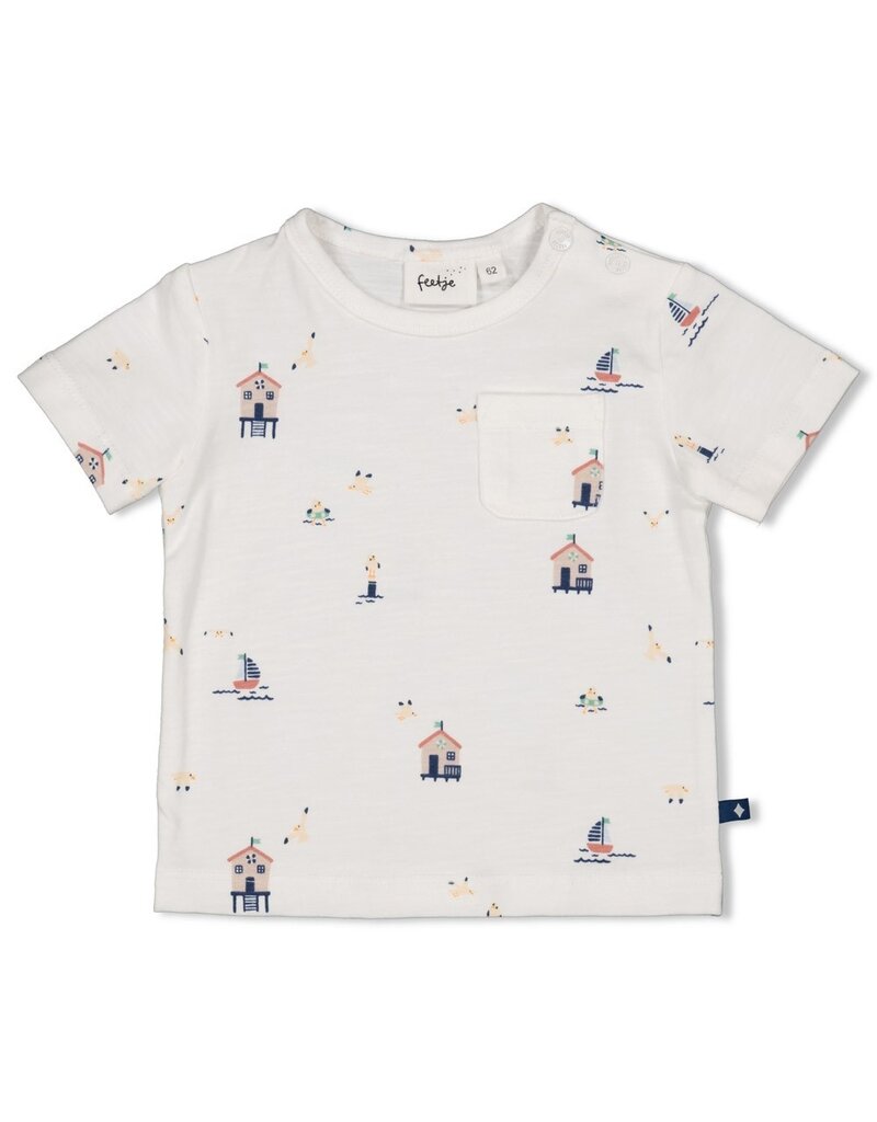Feetje Baby Feetje T-shirt AOP - Seaside Happiness - offwhite - 51700995