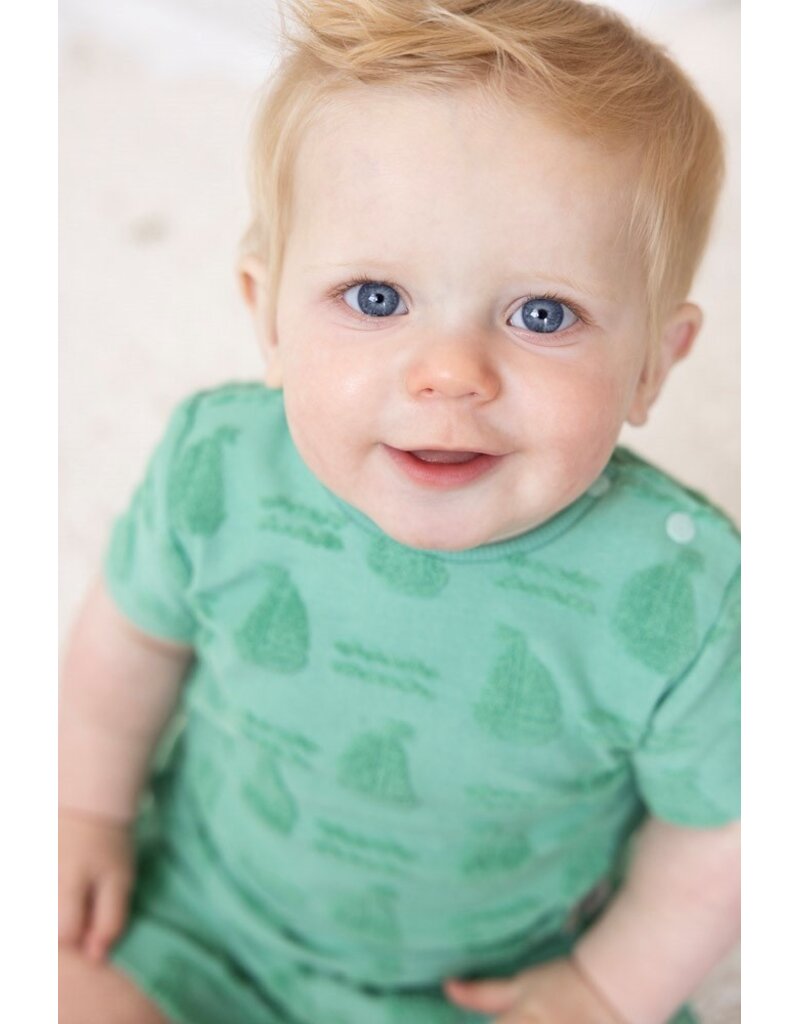 Feetje Baby Feetje T-shirt AOP - Seaside Happiness - groen - 51700996