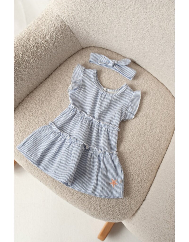 Feetje Baby Feetje Jurk crinkle streep  - Sea La Vie - Lavendel - 51400581