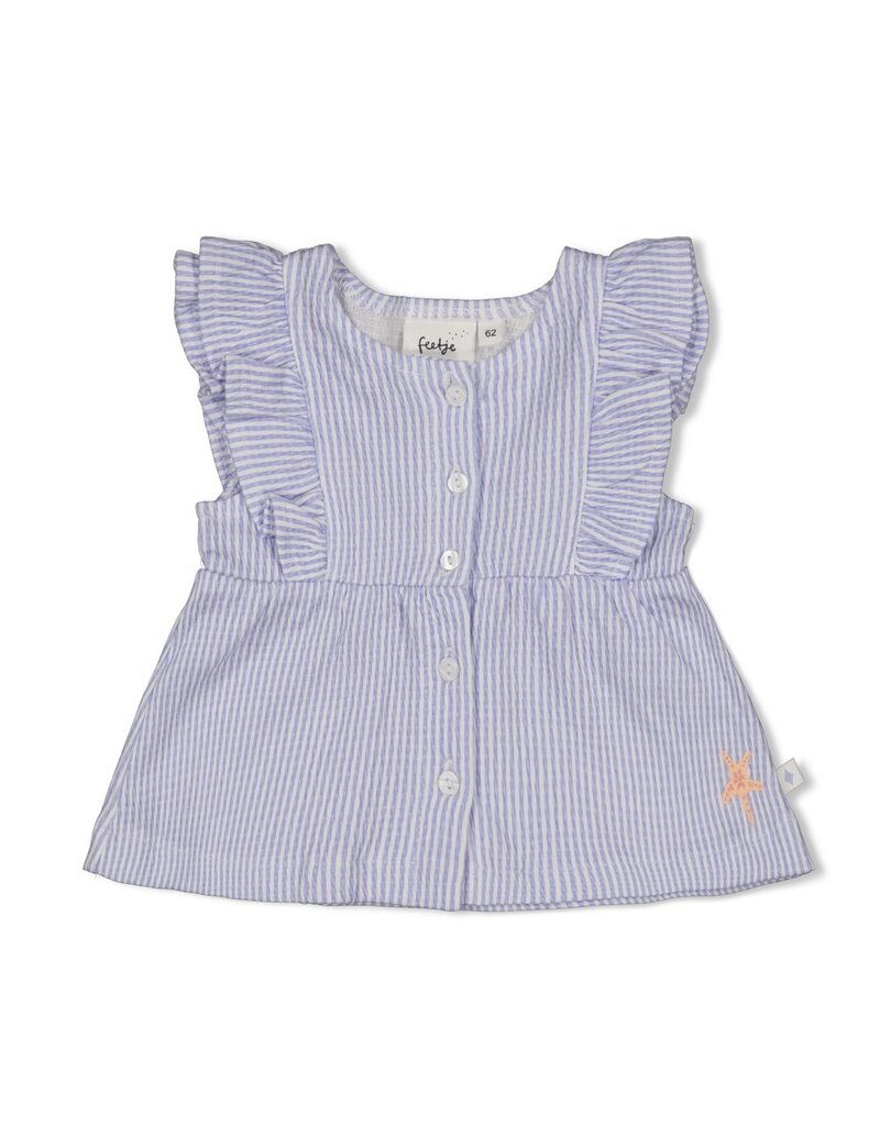 Feetje Baby Feetje Tuniek - crinkle gestreept - Sea La Vie - lavendel 51701004