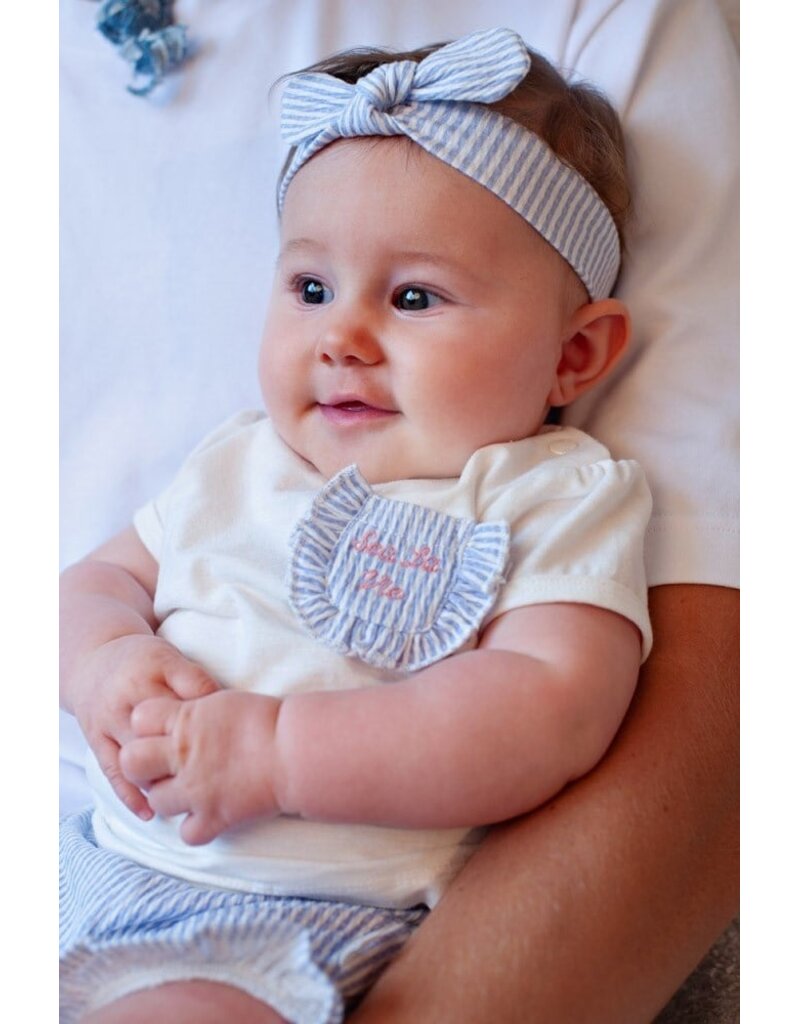 Feetje Baby Feetje Haarband - crinkle gestreept - Sea La Vie - lavendel 553100740