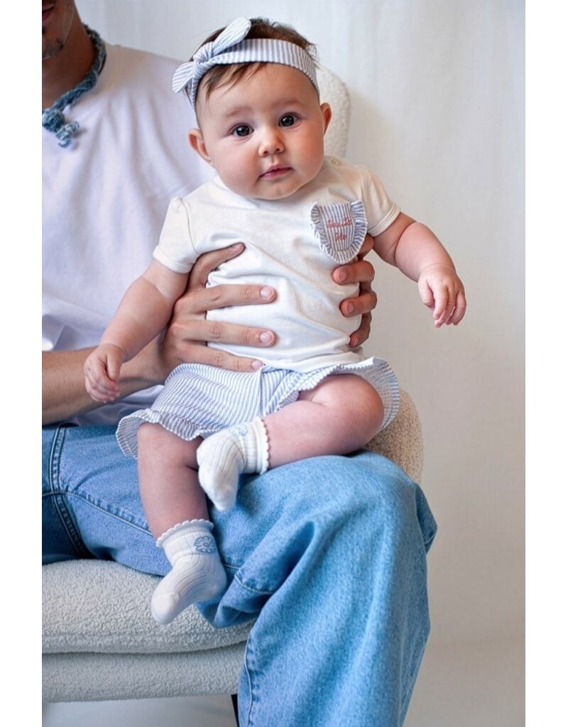 Feetje Baby Feetje Haarband - crinkle gestreept - Sea La Vie - lavendel 553100740