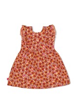 Feetje Baby Feetje meisje Jurk AOP - Love Peace Aloha - perzik