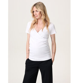 Noppies Noppies zwangerschap & voeding-shirt - Sanson - White