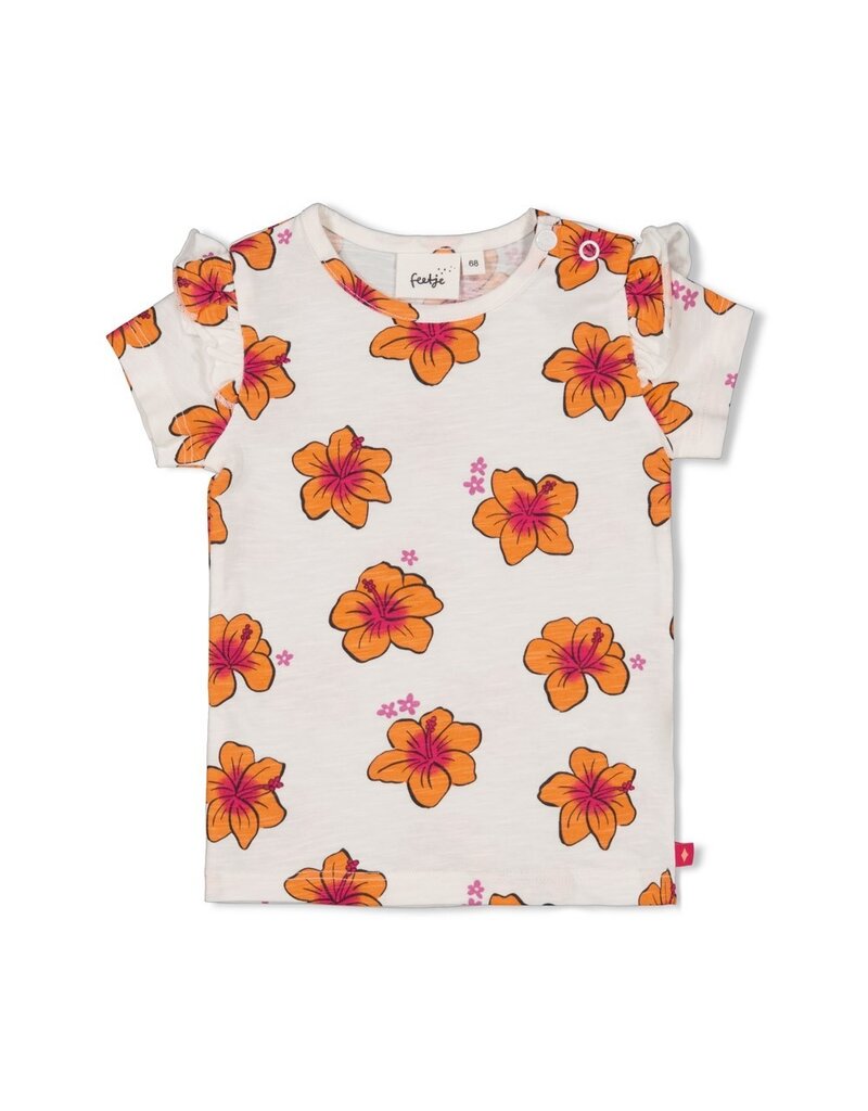 Feetje Baby Feetje T-shirt AOP - Love Peace Aloha - Wit - 51701010