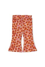 Feetje Baby Feetje Flare broek AOP - Love Peace Aloha - Perzik- 52202522