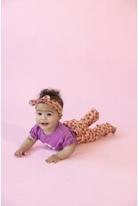 Feetje Baby Feetje Flare broek AOP - Love Peace Aloha - Perzik- 52202522